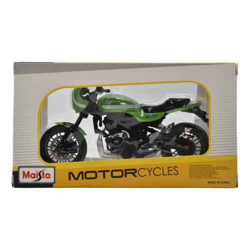 Kawasaki Z900rs Cafe Verde Motocicleta A Escala 1:12 Maisto