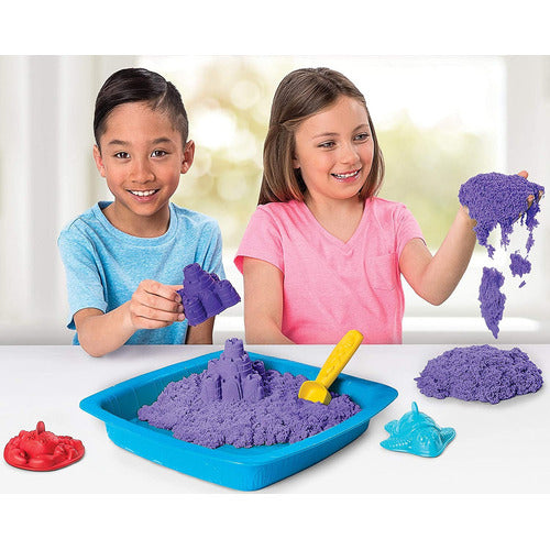 Kinetic Sand Set Castillo De Arena Morado