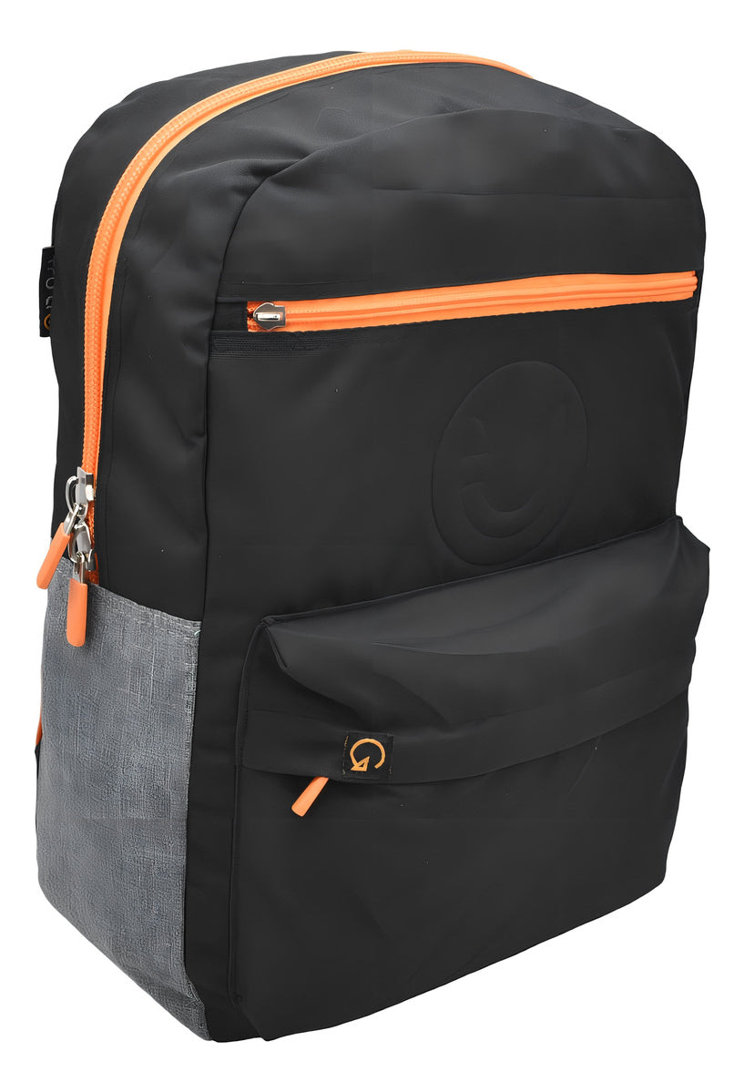 Mochila Escolar Trutz Negra Relieve 15L con Compartimento para Laptop