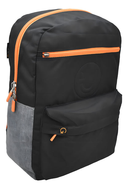 Mochila Escolar Trutz Negra Relieve 15L con Compartimento para Laptop