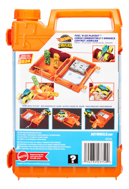 Hot Wheels Monster Trucks Pista Acrobacias y Combustible