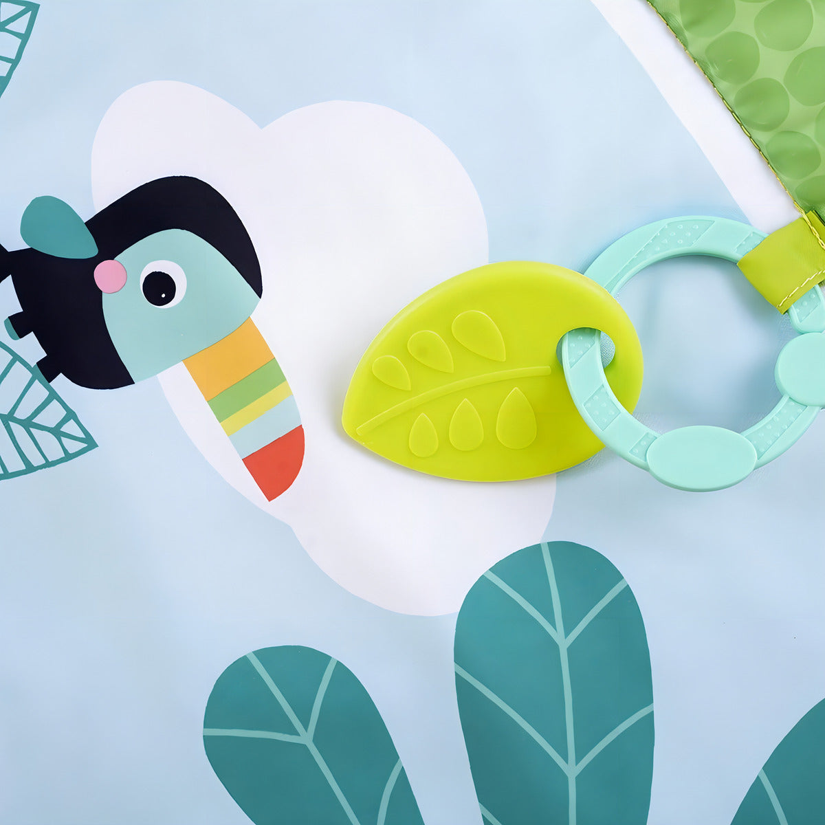 Tapete De Bebé Bright Starts Easy Breezy Centro De Actividad Color Verde