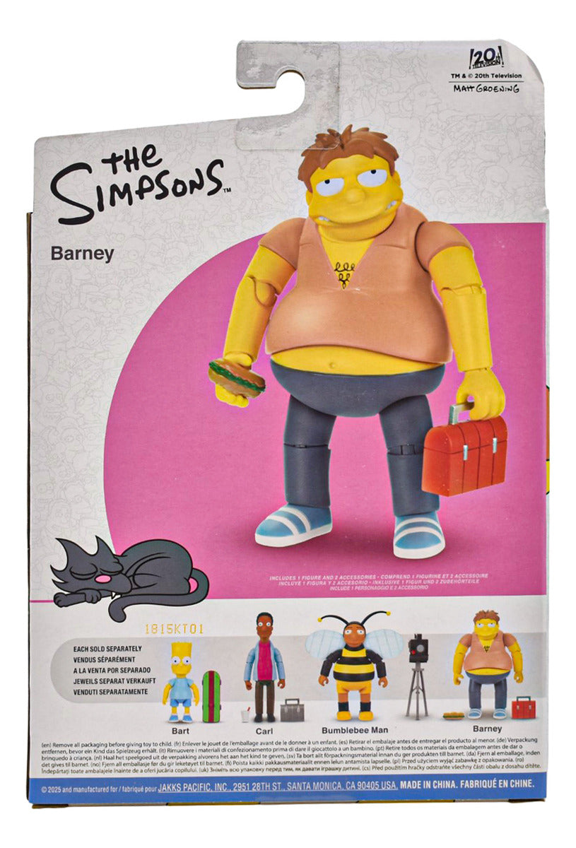 Los Simpsons Pack Bart Y Barney Articuladas Jakks Pacific