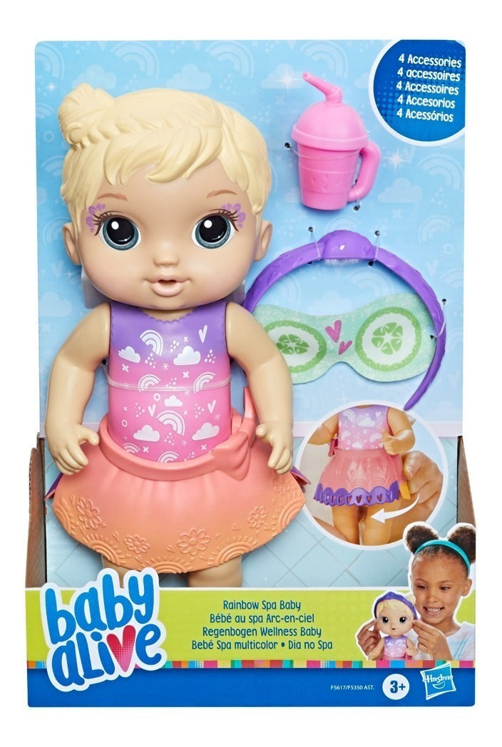 Muñeca Baby Alive Spa Multicolor Cabello Rubio