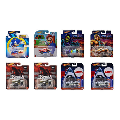Hot Wheels Character Cars Paquete 8 Vehiculos Mattel Color Multicolor