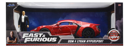 Carro Colección Jada Escala 1:18 Lykan Hypersport Rápidos y Furiosos Rojo