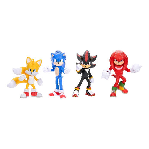 Figuras De Acción Sonic 3 Shadow Knuckles Tails Con Luz