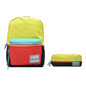Mochila Escolar Lluvia Adventure Cool Multicolor 14L Con Laptop y 4 Bolsillos