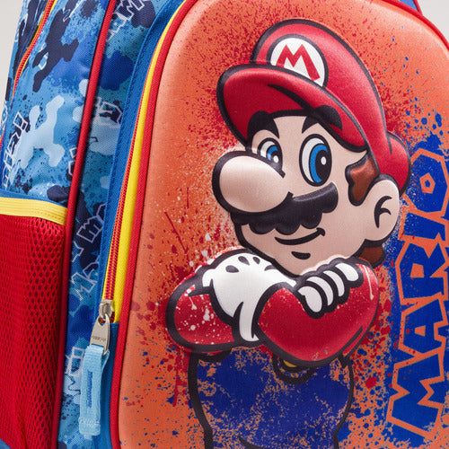Mochila Escolar Grande Chenson Mario Mb64600-9 Splash