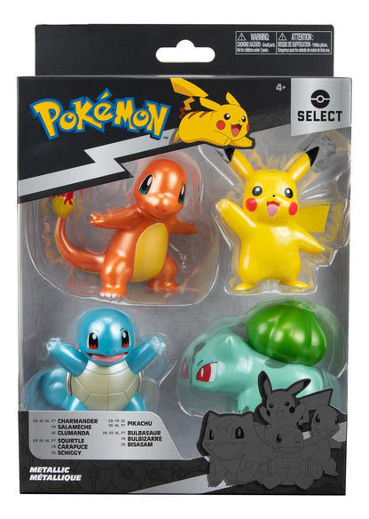 Pokémon Select Metallic Battle Pack 4 Figuras 3 Pulgadas Ews