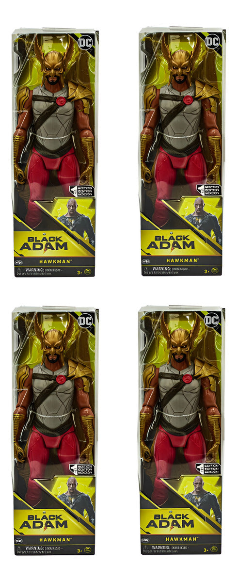 Dc Black Adam Hawkman 1a Edicion Pack 4pz 30 Cm Spin Master