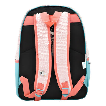 Mochila Disney Bia Here We Go Rosa Peluche Primarias Atm
