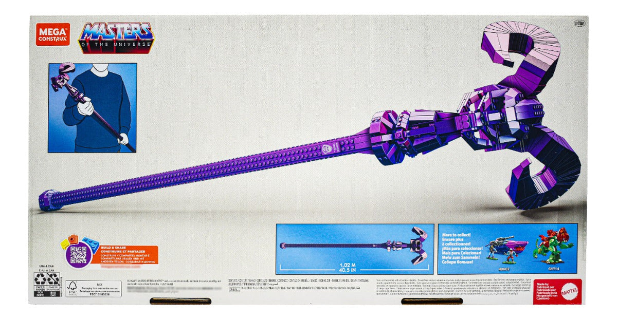 Mega Construx Masters Of Universe Baculo Havoc 102 Cm Mattel Cantidad De Piezas 741