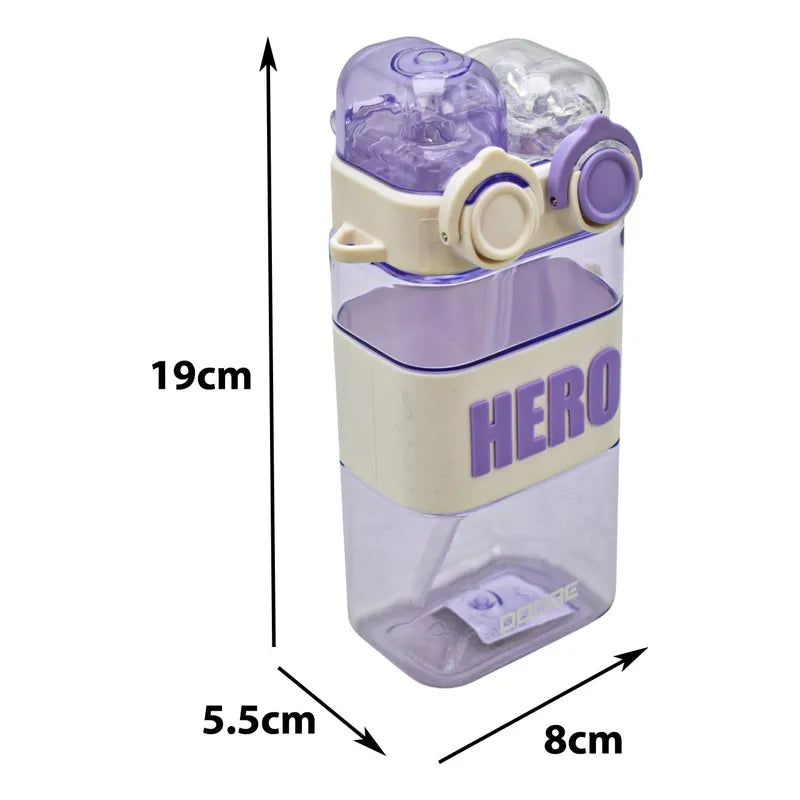 Botella De Tritan Doble Boquilla Hero 570ml Sm22hat414