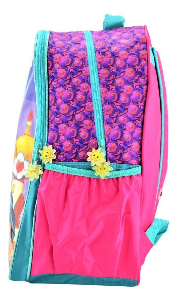 Mochila Escolar Emoji 21L Niñas Princesa Jasmine Cian Rosa