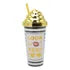Vaso Plastico Metalizado Con Popote Pack 4pz #2 Sm22hat292