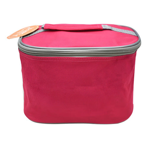 Lonchera De Poliéster Fucsia Lb15bc-18x Basic City Liso