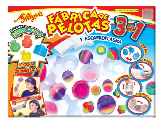 Fábrica De Pelotas 3 En 1 Mi Alegría Mezcla, Crea Y Juega
