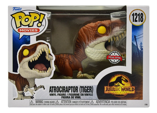 Jurassic World Atrociraptor Tiger #1218 Movies Funko Pop