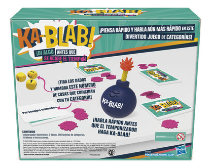 Juego de Mesa de Palabras Hasbro Gaming Ka-Blab! 2 a 6 Jugadores Mayores de 10 Años