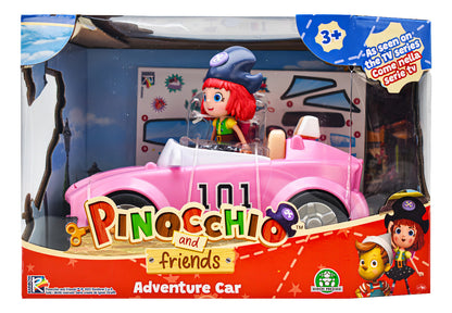 Pinocchio Y Sus Amigos freeda Auto Aventura 16cm Famosa Color Rosa