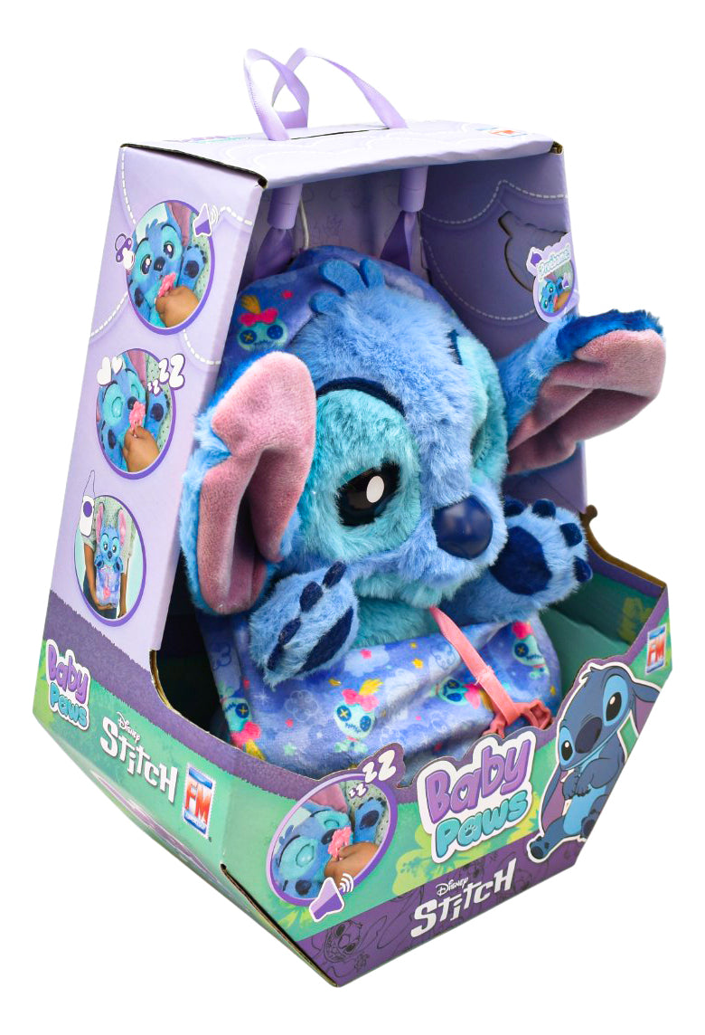 Baby Paws Disney Stitch Durmiente Con Sonido Fotorama Azul
