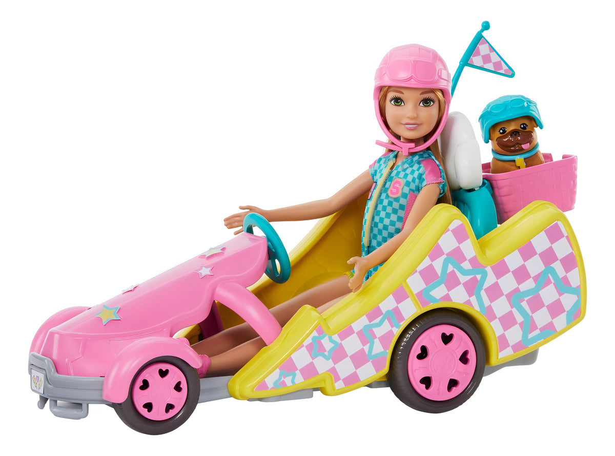 Barbie Vehículo Para Muñecas Stacie Al Rescate Go-kart Color Multicolor