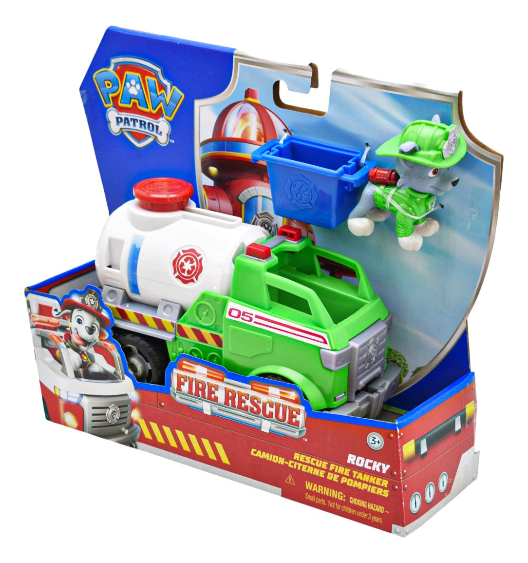 Paw Patrol Fire Rescue Pack 6 Vehiculos 18cm Spin Master Multicolor