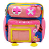 Mochila Escolar Lluvia Robot Rosa Mini Backpack 8L con Estampado