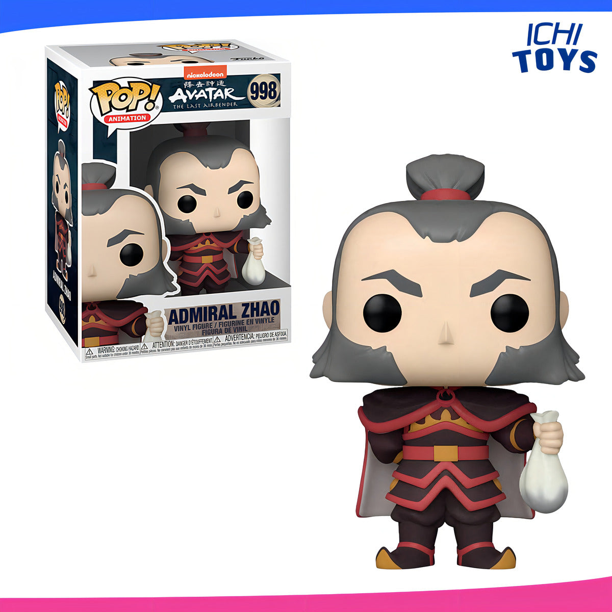 Avatar Last Airbender Admiral Zhao #998 Animation Funko Pop