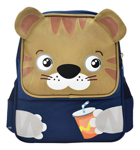 Mochila Mini Backpack Lluvia Leopardo Estampado Lila Niños 8L Bolsillo Botella