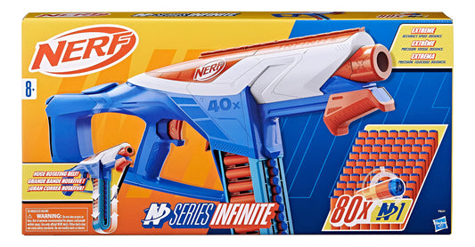 Nerf N Series Infinite Correa Rotativa 80 Dardos Hasbro Color Multicolor