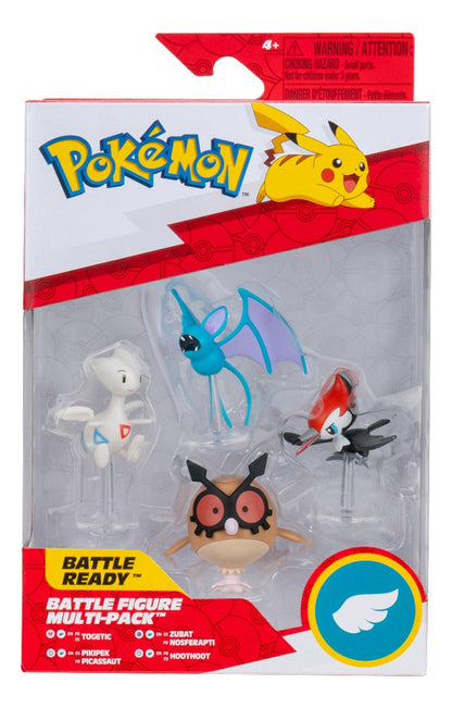 Pack 4 Figuras Battle W2 Pokemon
