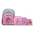 Mochila Bellies Bellie Beth Kit 4pz Brillos Primaria Famosa Rosa Estampado/brillos