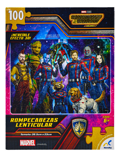 Guardianes De La Galaxia Vol 3 Rompecabezas 100pz 3d Novelty