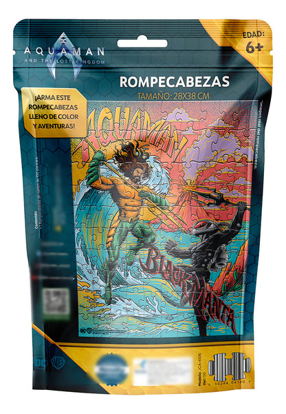 Dc Aquaman Rompecabezas De Bolsa 100pz Novelty