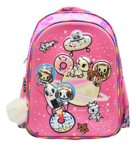 Mochila Escolar Tokidoki Rosa 18L Estampado 3D