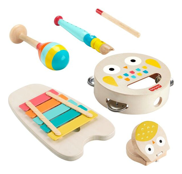 Juego De Intrumentos Musicales De Madera Fisher Price Hxyt90