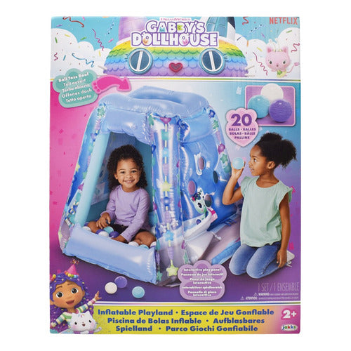 Gabbys Dollhouse Pack Correpasillos Y Piscina De Bolas Jakks Rosa/azul