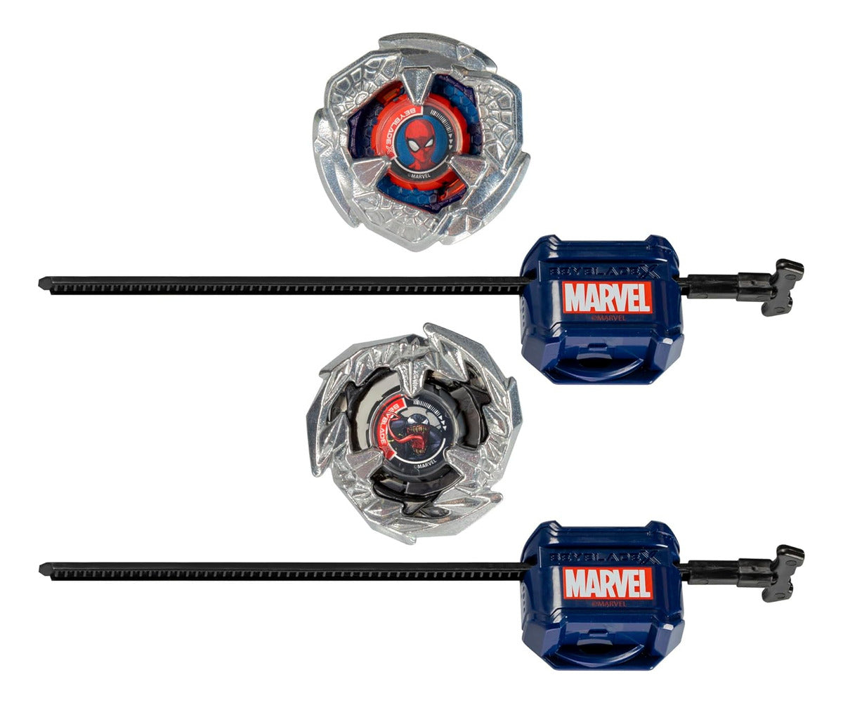 Pack x2 Spider-man 3-60f Vs Venom 3-80n Rojo Takara Tomy Beyblade X