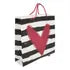 Bolsa Polipropileno 30x34 Cm Corazon Rayas Pack 10pz Bestway