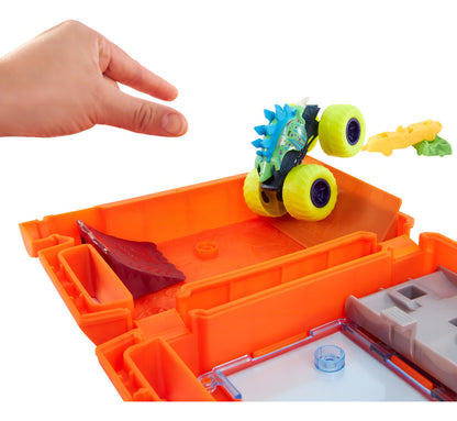 Hot Wheels Monster Trucks Pista Acrobacias y Combustible