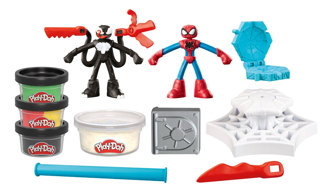 Set de Masas de Play Doh de Marvel SpiderMan Lanza y Atrapa