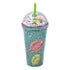 Vaso Tapa Decorativa Y Popote Pack 4 Piezas Sm22hat316
