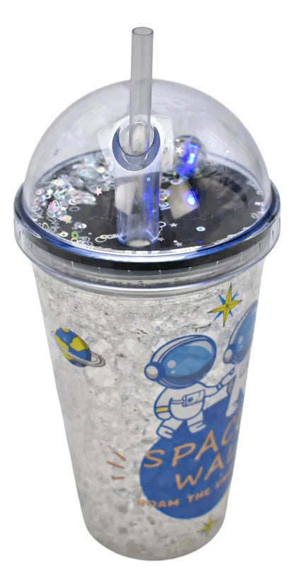 Vaso Surtido Con Popote Pack 4 Piezas Sm22hat310