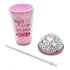 Vaso Plastico Con Estrellas Unicornio Sm22hat302