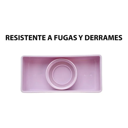 Botella En Forma De Maleta Con Pajilla 450ml Sm23cou290