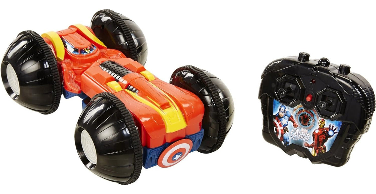 Avengers Rollover Rumbler Radio Control 2 Vistas Jakks Color Azul/rojo