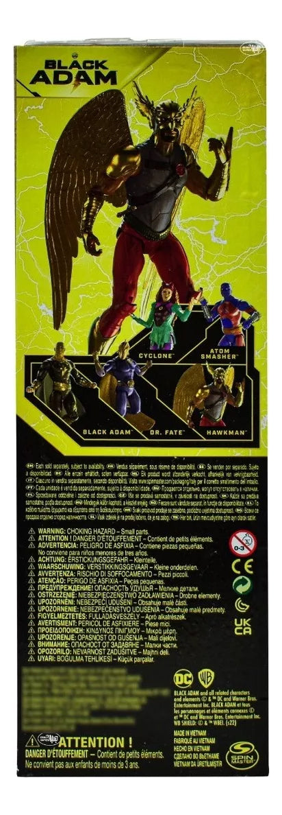 Dc Black Adam Hawkman 1a Edicion Pack 4pz 30 Cm Spin Master