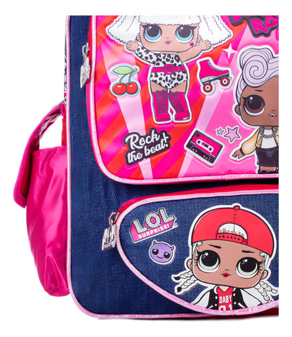Mochila Lol Surpise Born To Rock Ruz Color Rosa Diseño De La Tela Liso